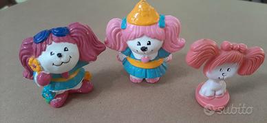3 poochie vintage timbro e statuine