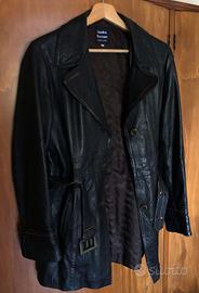 Giaccone donna Sandro Ferrone in pelle marrone M