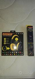 Set cuffie più tappetino mouse pac man