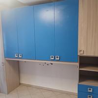 Armadio a Ponte e Letto Singolo