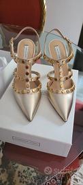 Scarpe col tacco Giampaolo Viozzi NUOVE - Oro con 