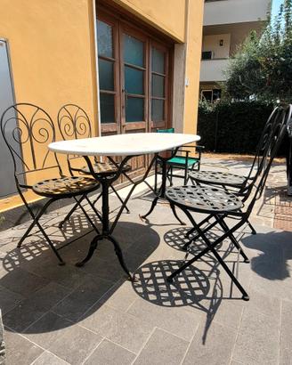 Salotto da giardino Vintage stile bistrot