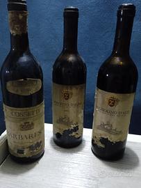Lotto 3 Bottiglie Vintage Piemonte
