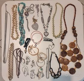 collane bigiotteria  lotto 22 pezzi