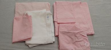 vari set di lenzuoli per navicella e culle