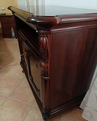 Credenza STILEMA legno massello noce lucido 