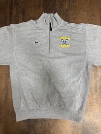Felpa Nike Mezza Zip Grigia Vintage Marian Lacross