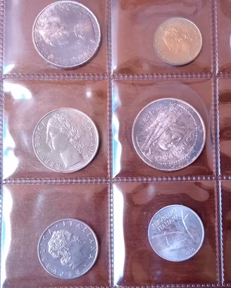 Divisionale con monete d' argento 1970