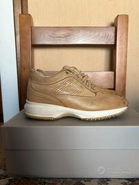 Sneakers HOGAN Interactive Donna in Pelle Beige