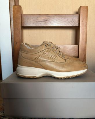 Sneakers HOGAN Interactive Donna in Pelle Beige