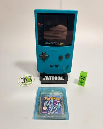 Game Boy Color Teal (Azzurro) + Pokémon Cristallo