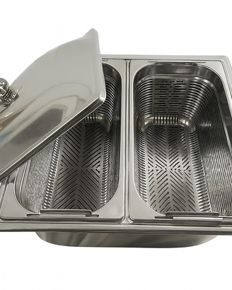Vaporiera Vitalis GN 2/3 con doppio cestello