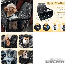 Seggiolino auto per cane