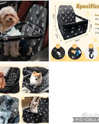 Seggiolino auto per cane