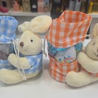 Coniglietto Pasqua con ovetti e Kinder – Idea rega