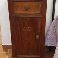 2 comodini con piano in  marmo vintage