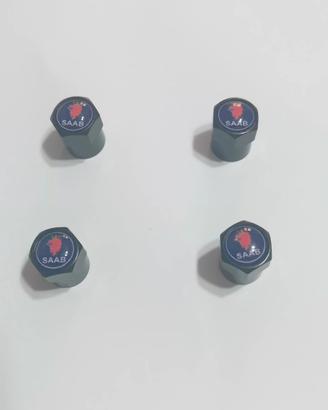 4 tappi coprivalvole gomme cerchi SAAB