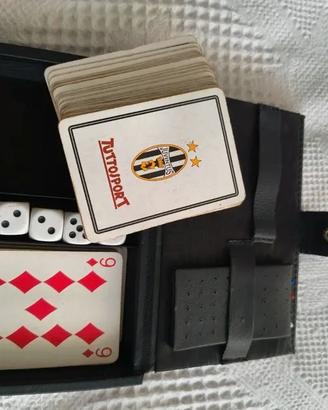 set carte poker Juventus argento