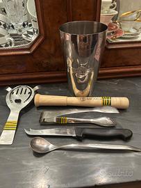 SET VINTAGE MARTINI/BACARDI-BARTENDER -DI QUALITA'