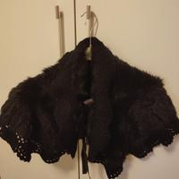 coprispalla di pelliccia sintetica