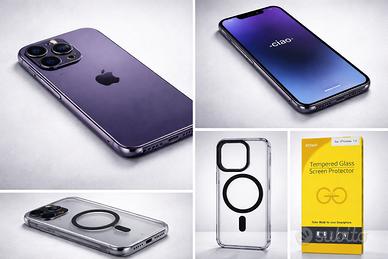 IPhone 14 Pro 128 GB Viola – Cover + Vetro