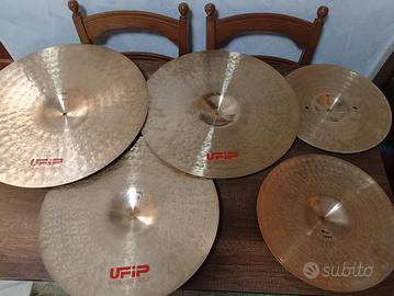 set piatti batteria ufip natural ultima serie