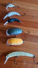 Esche pesca alla trota trout area Hydram Moth etc.