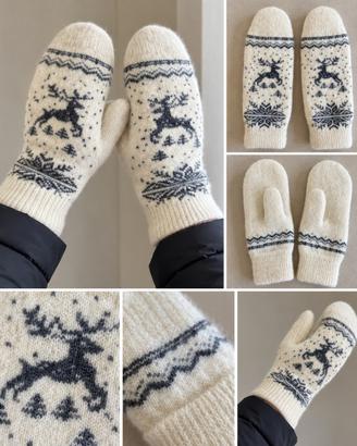 Muffole nuove in pura lana - taglia M