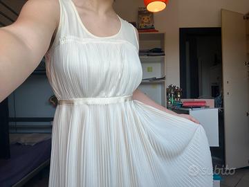 Vestito da cerimonia color crema Zero