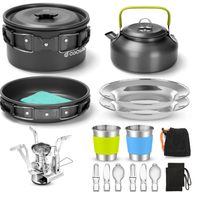 Odoland Pentole Kit da Campeggio, Set di Pentola