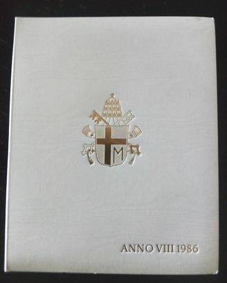 Set monete Vaticano 1986 A. VIII Giovanni Paolo 