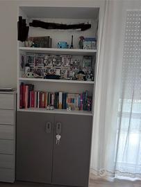 Libreria mondo convenienza bianco larice beige