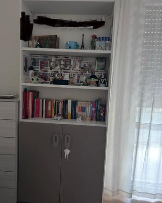 Libreria mondo convenienza bianco larice beige