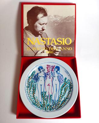 Piatto D'artista Alessandro Nastasio 1980