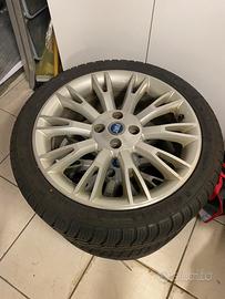 3 Cerchi Fiat 17" 4x100 + Gomme invernali 205/45