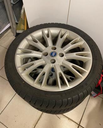 3 Cerchi Fiat 17" 4x100 + Gomme invernali 205/45