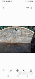 Letto matrimoniale  bagno  oro