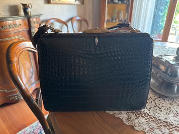 Borsa in vera pelle di coccodrillo anni 30