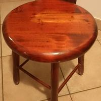 Sgabello arte povera restaurato