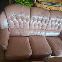 Divano in vera pelle 3+2