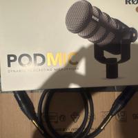 Rode PodMic + XRL + Focusrite 3rd Gen