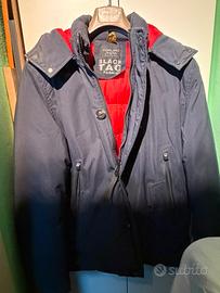 Piumino Tokuno Shima Blu/Rosso - Lungo - Taglia L