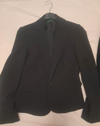 Benetton giacca/blazer gessato