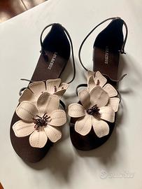 Lola Cruz sandali fiore NUOVI