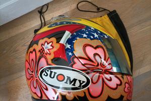 Casco integrale moto Hawaiian Flower