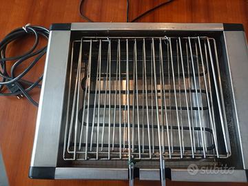 Griglia Elettrica tutta in acciaio inox marca Nida