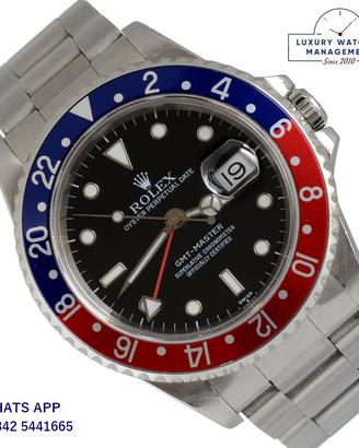 ROLEX GMT Master I 16700 Pepsi bezel Luminova 1998
