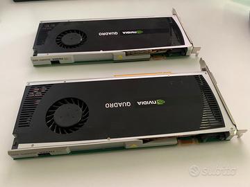 2 schede video Nvidia Quadro 4000