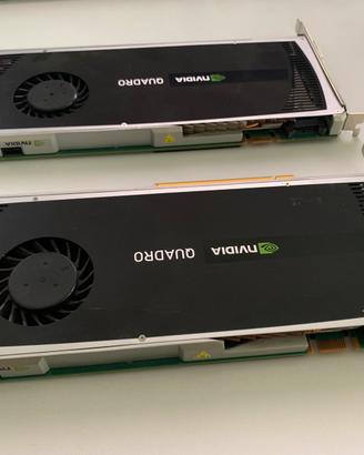 2 schede video Nvidia Quadro 4000