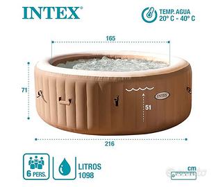 Piscina idromassaggio intex 6 posti